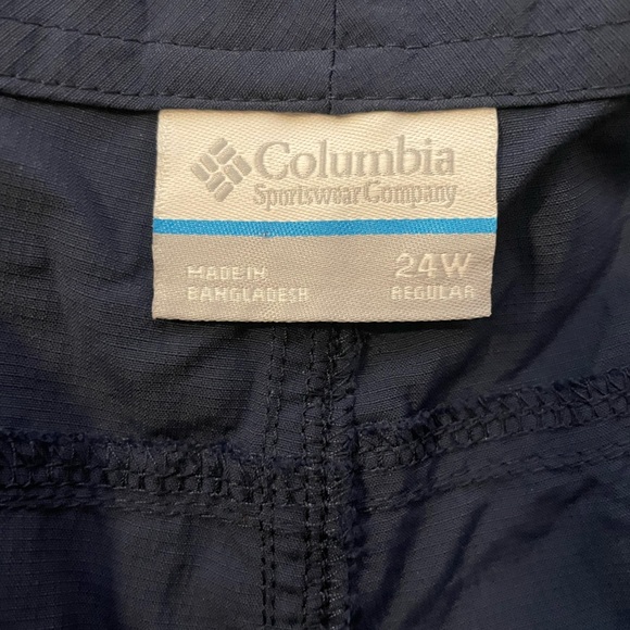 NWT Columbia PFG Women's Aruba Roll Up Pants Blue Size 24W Omni Shade UPF 30 - Picture 3 of 11